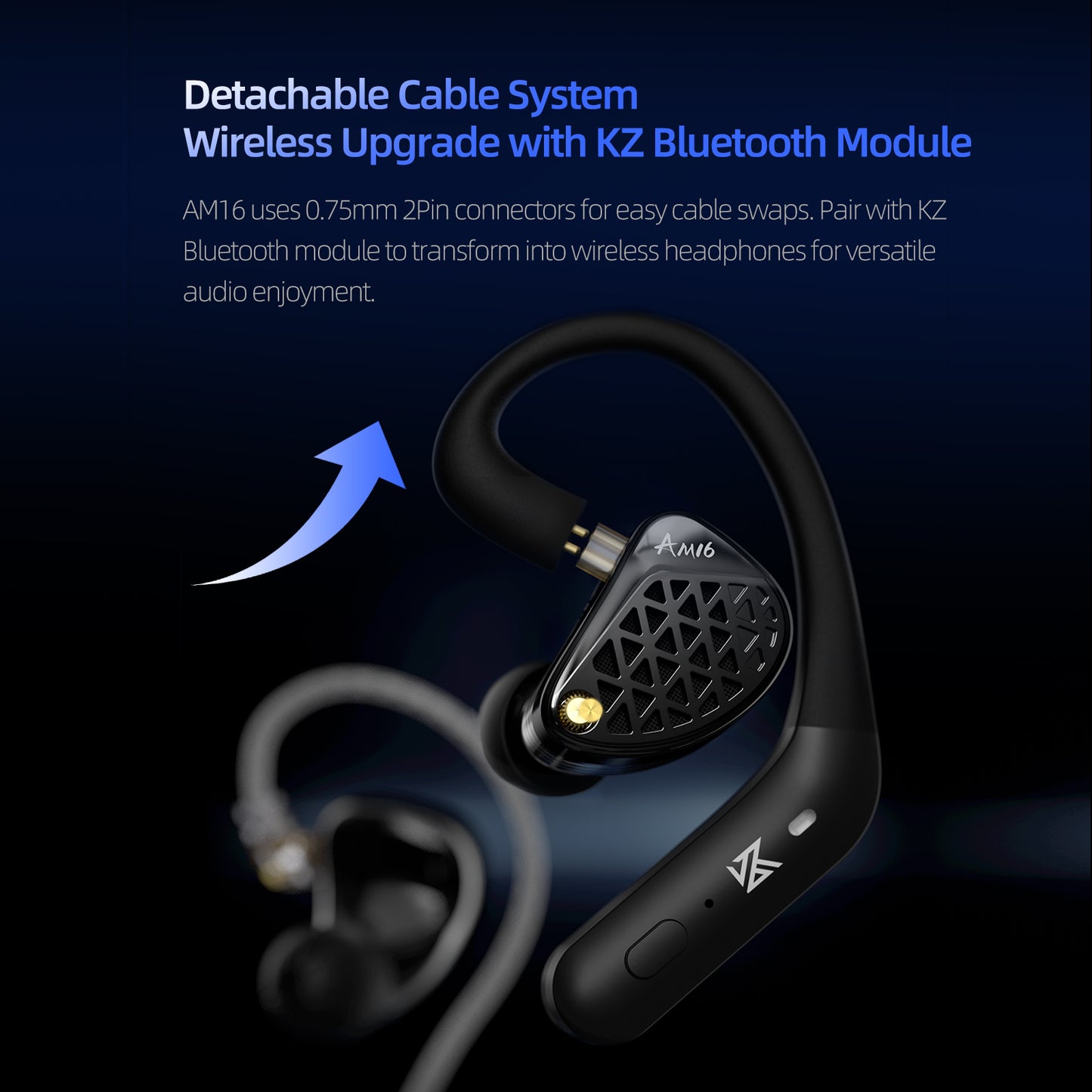 KZ AM16 16 Driver Hi-Fi IEM Earphones with Balanced and Bass-Enhanced version