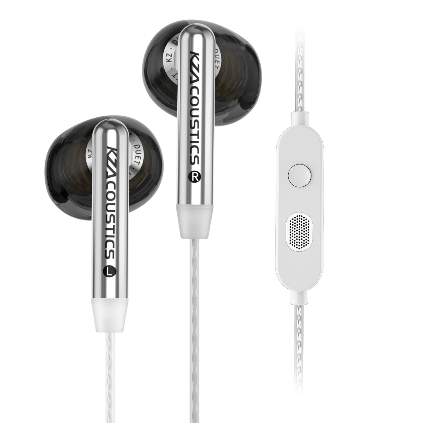 KZ Duet Dual Driver Wired Earbuds in-Ear Headphones