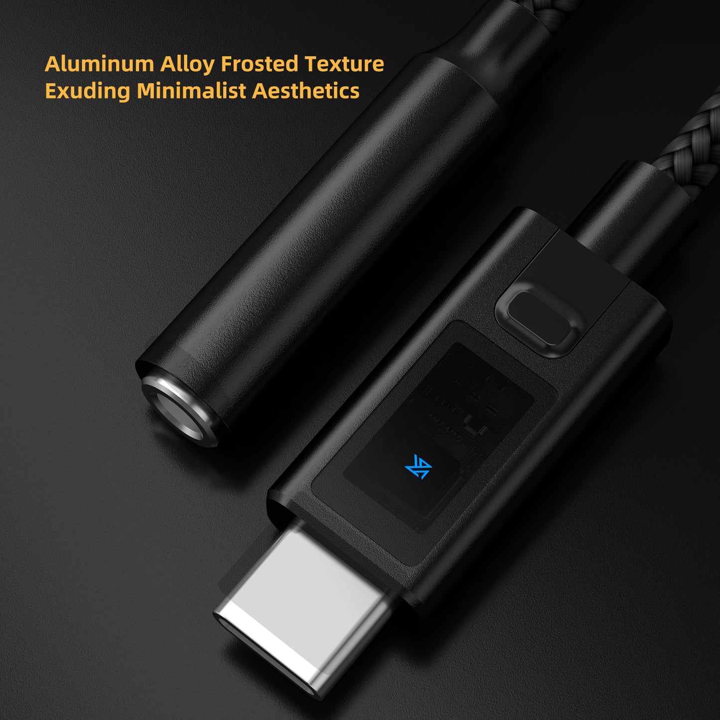 KZ AM02 Type-C Adapter 3.5 mm to Type-C with EQ adjustment High-definition decoding