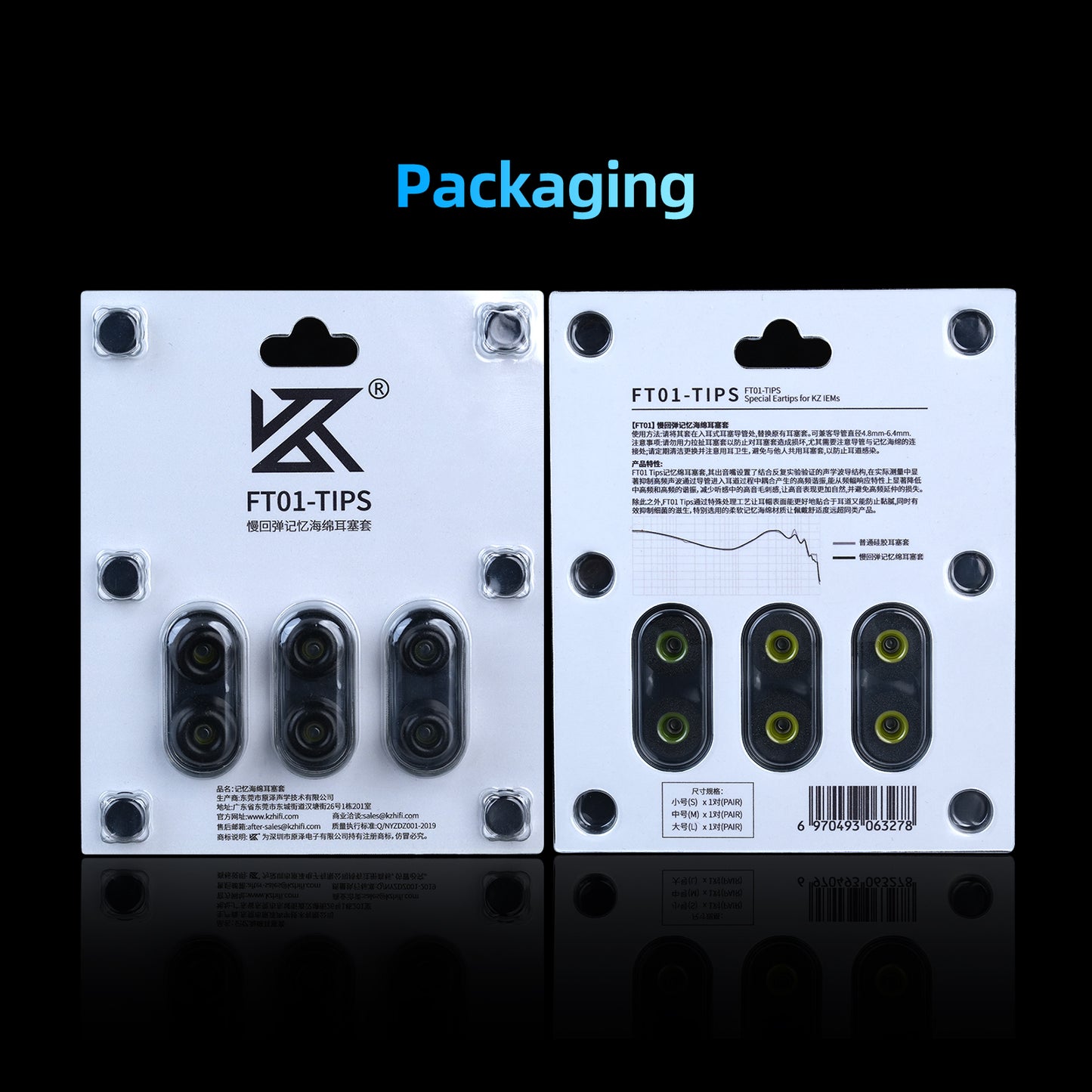 6 Packs Replacement Memory Foam Eartips Earplugs Sleeves