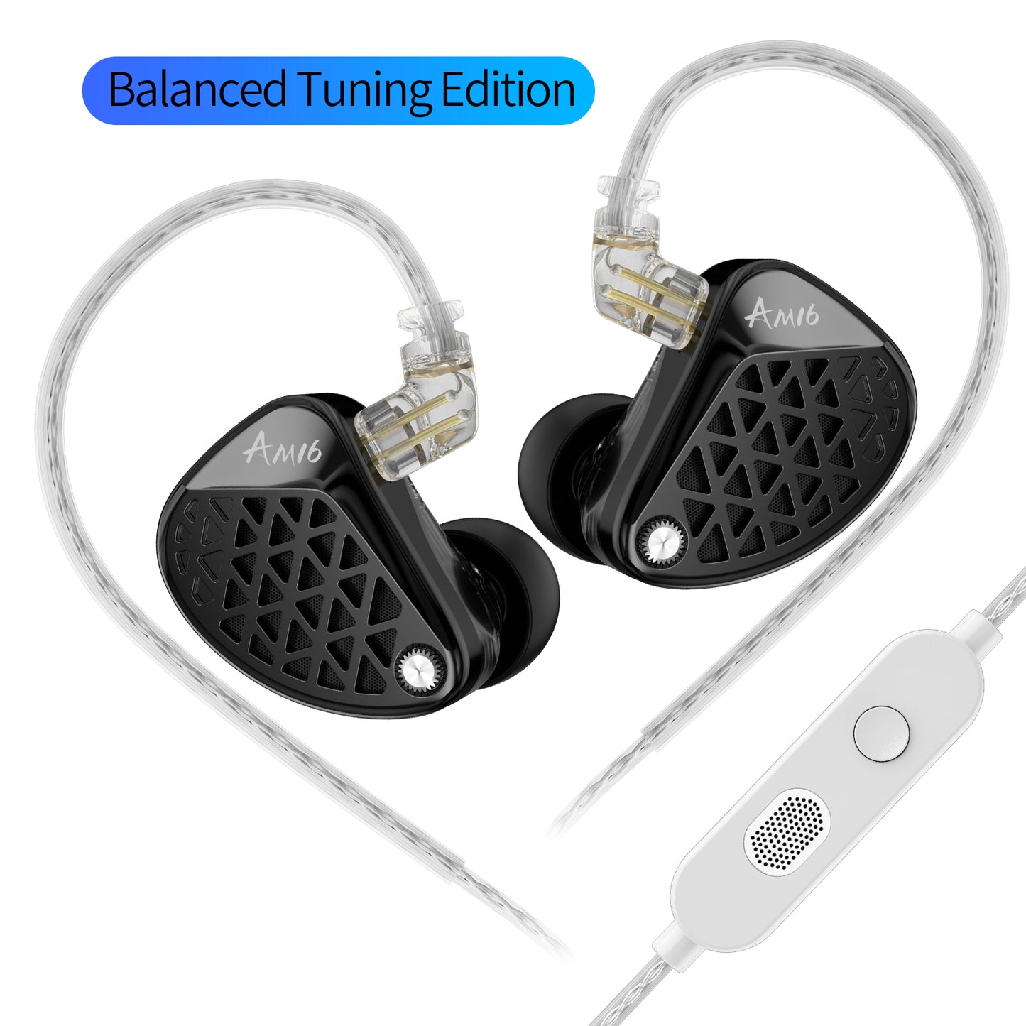 KZ AM16 16 Driver Hi-Fi IEM Earphones with Balanced and Bass-Enhanced version