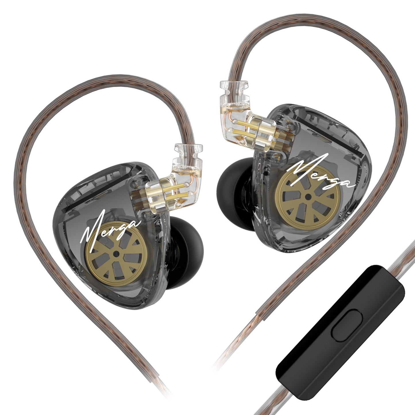 KZ Merga HiFi Wired Earbuds 2 Dynamic IEM