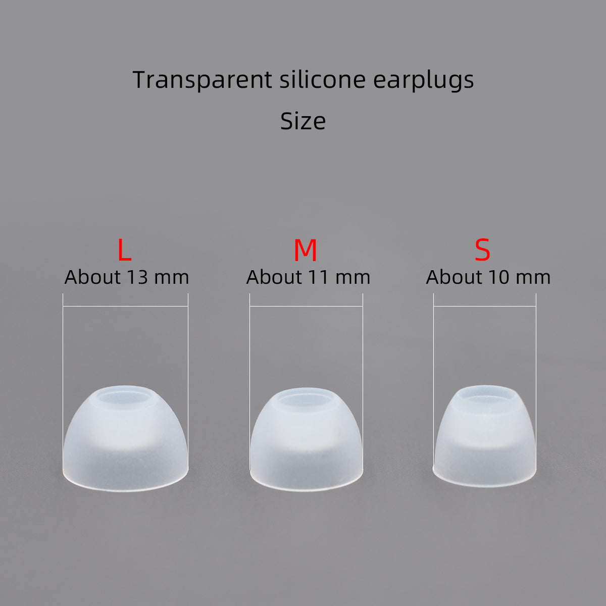In-Ear Earcaps Eartips Earplugs silicone (3pairs black)