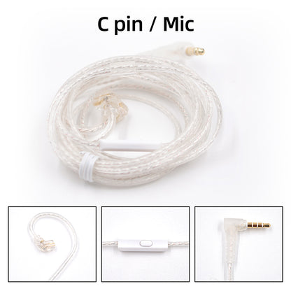 Silver plated Upgrade Earphone Cable