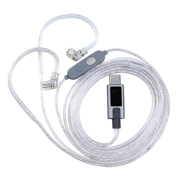 KZ Accessory M2 Dual-Mic Silver Cable (Type-C)