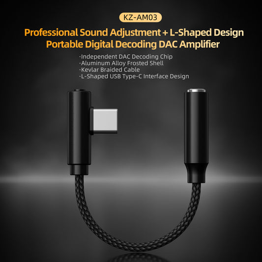 KZ AM03 3.5mm to Type-C Adapter