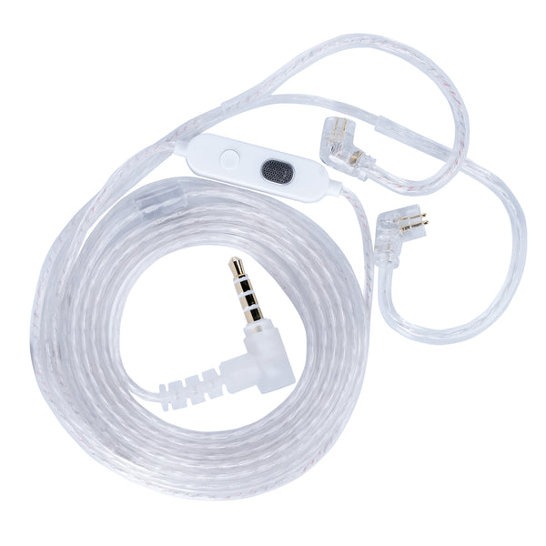 KZ Accessory M2 Dual-Mic Silver Cable (3.5mm)