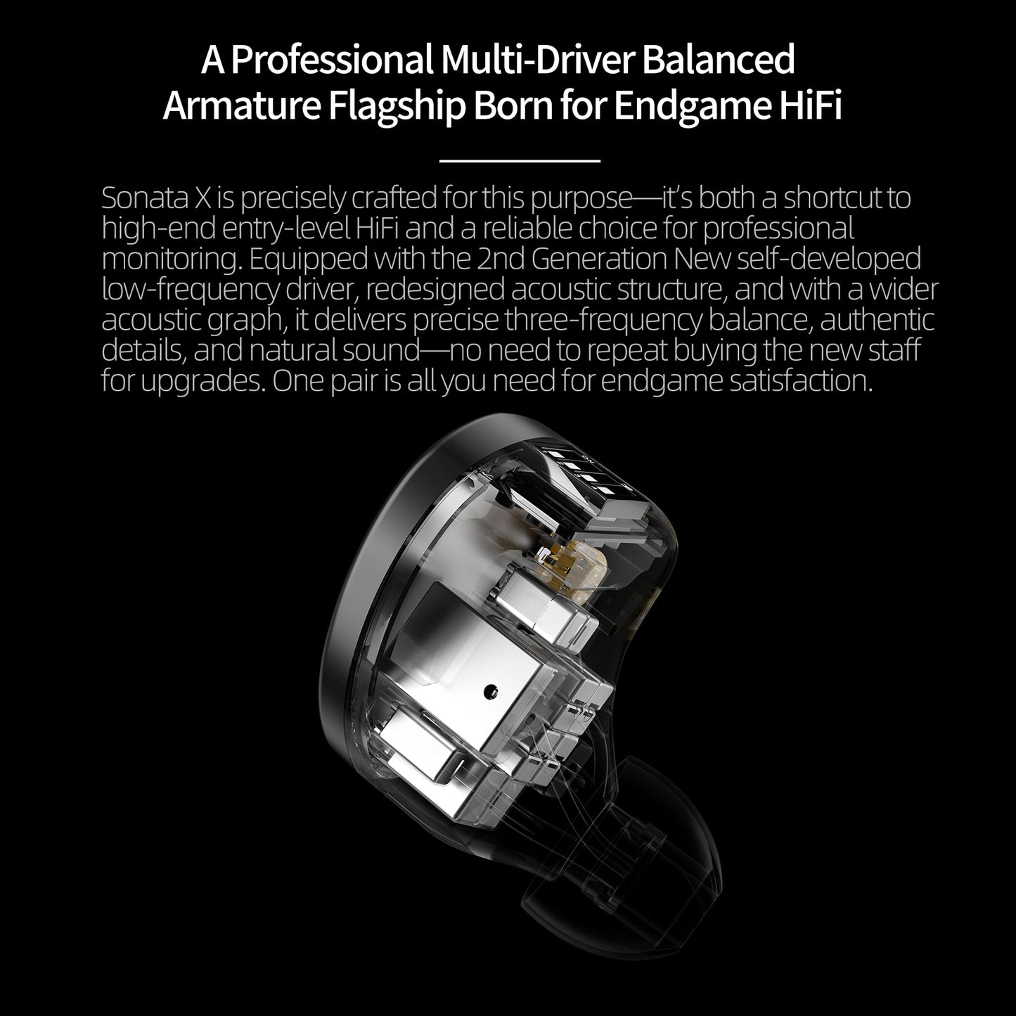 KZ Sonata X In Ear Monitor Headphones