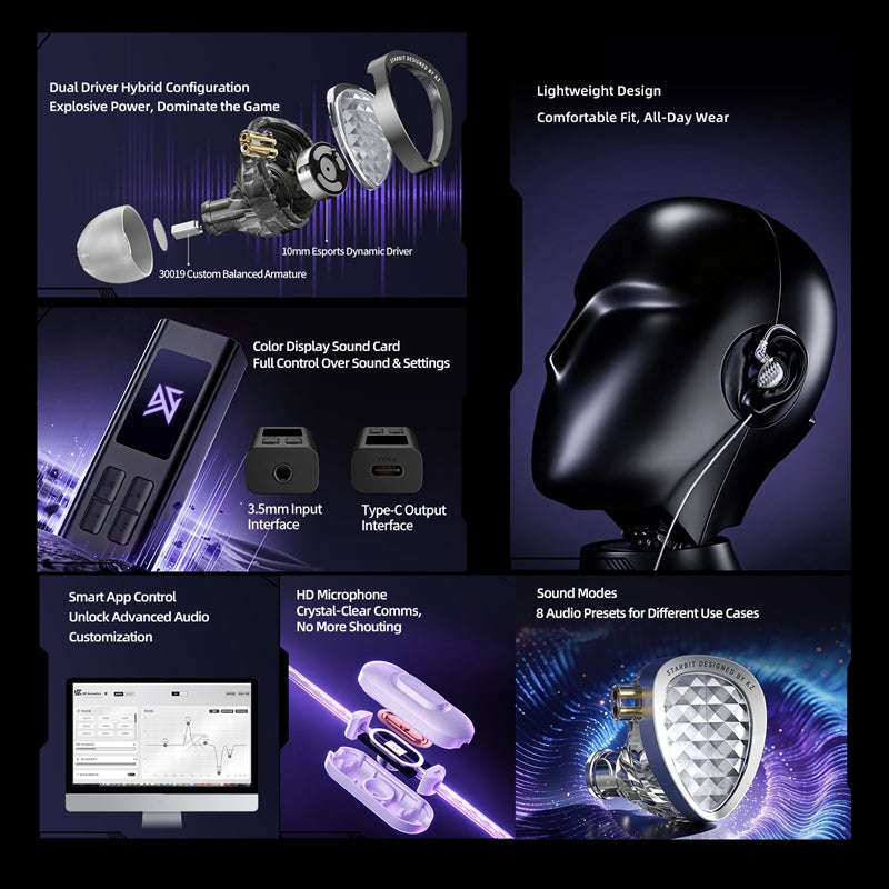 KZ Starbit In-Ear Gaming Headphones