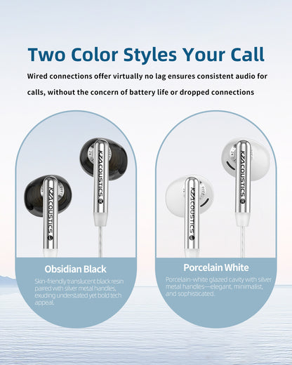 KZ Duet Dual Driver Wired Earbuds in-Ear Headphones