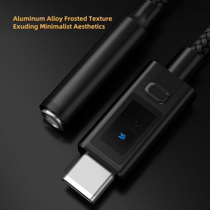 KZ AM02 Type-C Adapter 3.5 mm to Type-C with EQ adjustment High-definition decoding