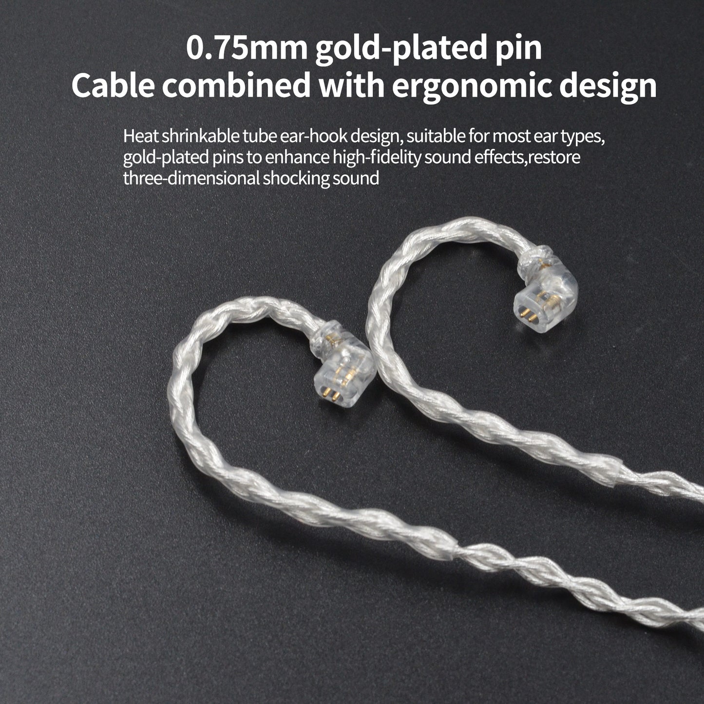 1064 Core Silver-Plated Upgrade Earphone Cable