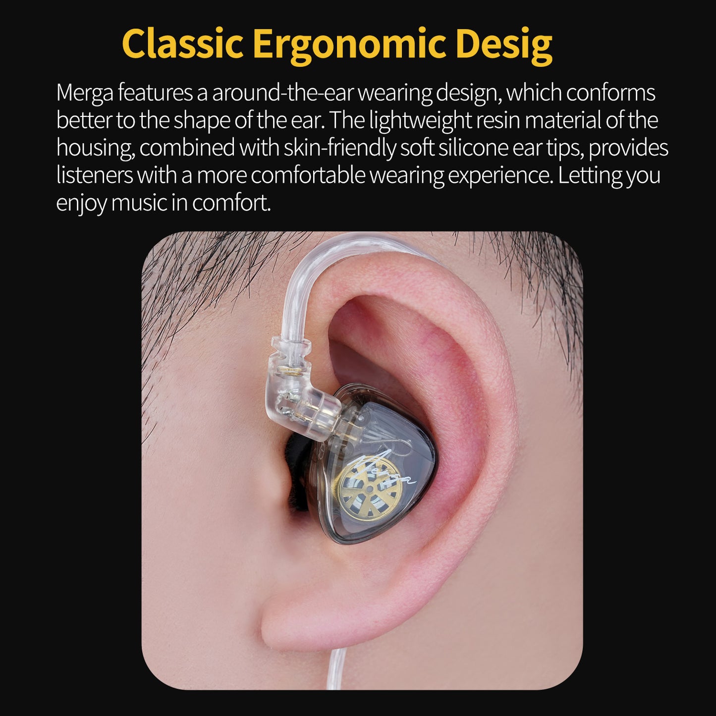 KZ Merga HiFi Wired Earbuds 2 Dynamic IEM