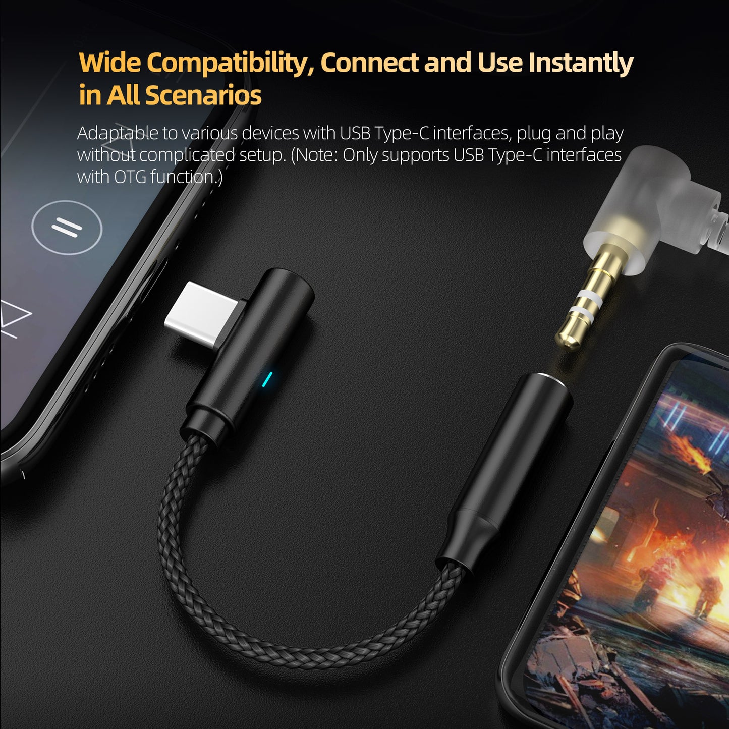KZ AM03 3.5mm to Type-C Adapter