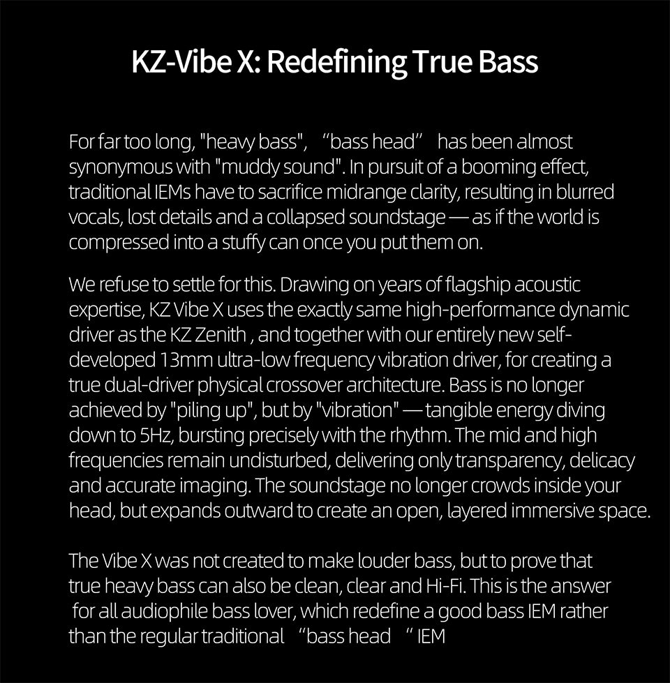 KZ Vibe X Vibrating Earphones Vibex