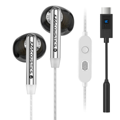 KZ Duet Dual Driver Wired Earbuds in-Ear Headphones